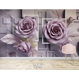 Foto tapet Prelepe lila ruze Tapet451