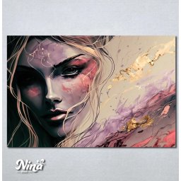 Slike na platnu Devojka mermerne boje Nina569P