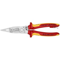 Knipex T BK klešta za električne instalacije izolovana, VDE, hromirana 200 mm ( 13 96 200 T BK )