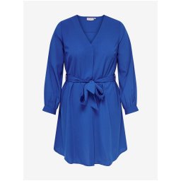Blue Dress with Tie ONLY CARMAKOMA Defini - Women