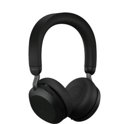 JABRA EVOLVE2 75, Link380a MS Stereo Stand Black, EVOLVE2 75 headset Black MS, Link 380 BT adapter USB-A MS, EVOLVE2 75 Deskstand USB-A,1.2m USB-C to USB-A cable, carry pouch, warranty and warning (safety leaflets)