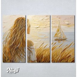 Slike na platnu Devojka u polju pampasa Nina572_3