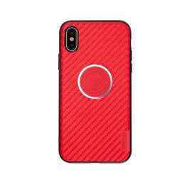 Maska Remax Proda Carbon Fiber za iPhone X crvena