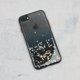 Maska Frame Glitter za iPhone 7/8/SE 2020/2022 crna