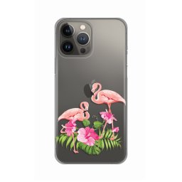 Maska Silikonska Print Skin za iPhone 13 Pro Max 6.7 Flamingo