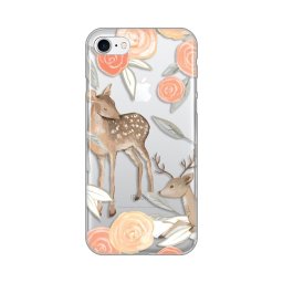 Maska Silikonska Print Skin za iPhone 7/8/SE 2020/2022 Flower Deer