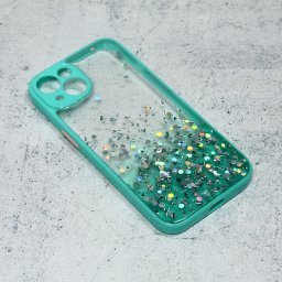Maska Frame Glitter za iPhone 13 6.1 mint
