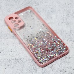Maska Frame Glitter za Samsung A136B/A047F Galaxy A13 5G/A04s roze