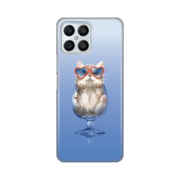 Maska Silikonska Print za Honor X8 Funny Cat