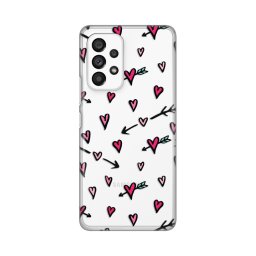 Maska Silikonska Print Skin za Samsung A536B Galaxy A53 5G Hearts Pattern