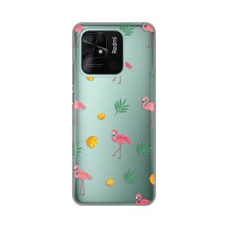 Maska Silikonska Print Skin za Xiaomi Redmi 10C Flamingos