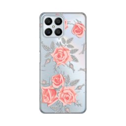 Maska Silikonska Print Skin za Honor X8 Elegant Roses