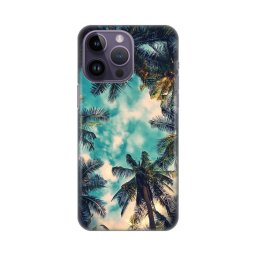 Maska Silikonska Print Skin za iPhone 14 Pro Max 6.7 Palm tree