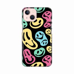 Maska Silikonska Print za iPhone 13 6.1 Black Color Smiles