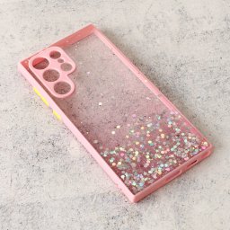 Maska Frame Glitter za Samsung G908B Galaxy S22 Ultra roze