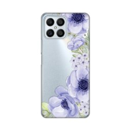 Maska Silikonska Print Skin za Honor X8 Blue Roses