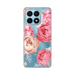 Maska Silikonska Print Skin za Honor X8a Pink Flower