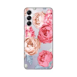 Torbica Silikonska Print Skin za Samsung A145R Galaxy A14 4G Pink Flower