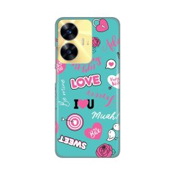 Maska Silikonska Print za Realme C55 Love