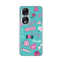 Maska Silikonska Print za Honor 90 Love