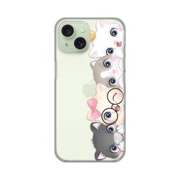 Maska Silikonska Print Skin za iPhone 15 6.1 Cats