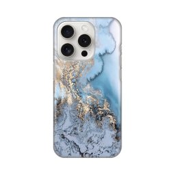 Maska Silikonska Print za iPhone 15 Pro 6.1 Blue Gold Marble