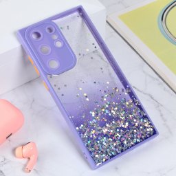 Maska Frame Glitter za Samsung S918B Galaxy S23 Ultra ljubicasta
