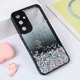 Torbica Frame Glitter za Samsung A356B Galaxy A35 5G crna