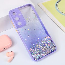 Maska Frame Glitter za Samsung A356B Galaxy A35 5G ljubicasta