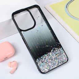 Maska Frame Glitter za Xiaomi Redmi 13C crna
