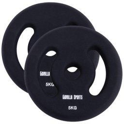 Gorilla Sports Set od 2 gumirana tega 30 mm (2 x 5 kg) ( 101051-00019-0010 )