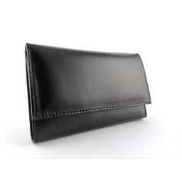 Ženski kožni novčanik Elegant crni