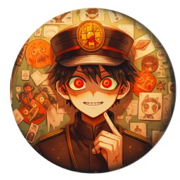 Hanako-kun Bedž 37mm anime Toilet-bound (1 kom)
