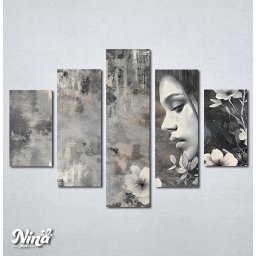 Slike na platnu Devojka i cvece Nina573_5
