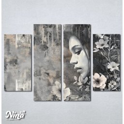 Slike na platnu Devojka i cvece Nina573_4