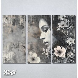 Slike na platnu Devojka i cvece Nina573_3