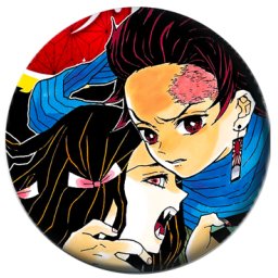 Ubica Demona Bedž 37mm anime (Demon Slayer: Kimetsu no Yaiba) (1 kom)