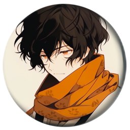 Bungou Stray Dogs Bedž 38 mm anime (1 kom)