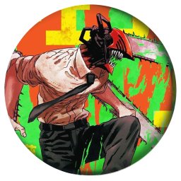 Chainsaw Man Bedž 37mm anime (1 kom)