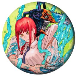 Chainsaw Man Bedž 37mm anime (1 kom)