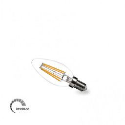 LED SIJALICA FILAMENT DIM C37 5.5W E14 2700K 600lm
