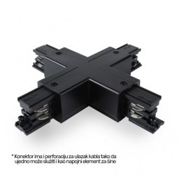TROFAZNI X KONEKTOR WSO-29B CRNI