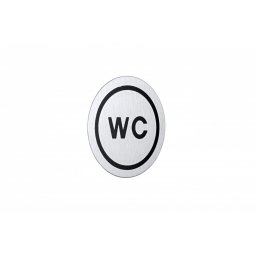 Simbol WC MINOTTI samolepljivi hrom
