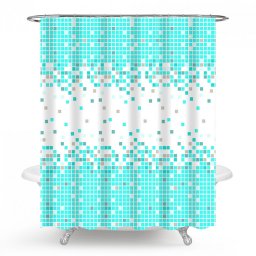 Kupatilska zavesa MINOTTI 2000x1800 tirkiz