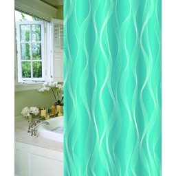 Kupatilska zavesa MINOTTI 2000x1800 talas plava