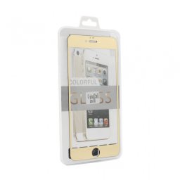 Zastitno Staklo Tempered glass za iPhone 5 2u1 zlatni