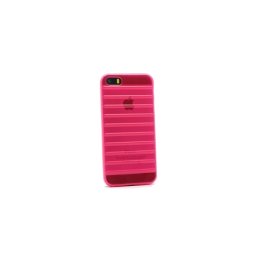 Maska silikonska Rib za iPhone 5 pink