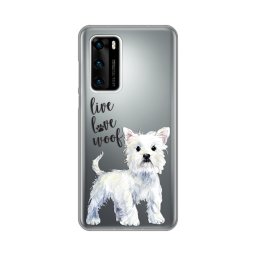 Maska Silikonska Print Skin za Huawei P40 Love Woof