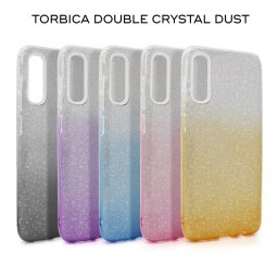Maska Double Crystal Dust za Huawei P40 Lite E plavo srebrna