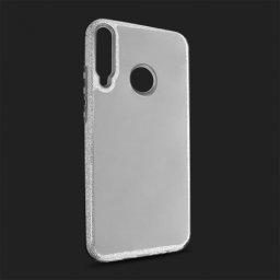 Maska Crystal Cut za Huawei P40 Lite E srebrna